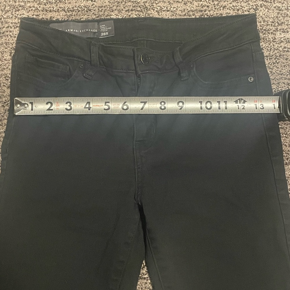 Armani Exchange Super Skinny Jeans in Black - Picture 2 of 4